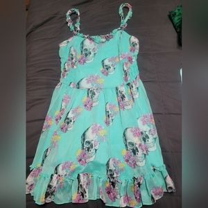 Royal Bones floral skull dress SzL